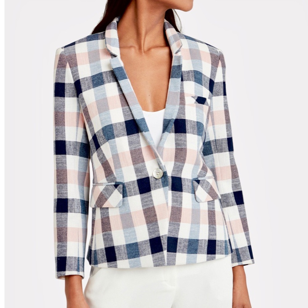 Veronica Beard Upcollar Schoolboy Dickey Jacket